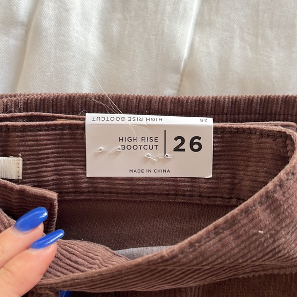 Pacsun brown corduroys size 26 NWT!!! - Picture 2 of 5